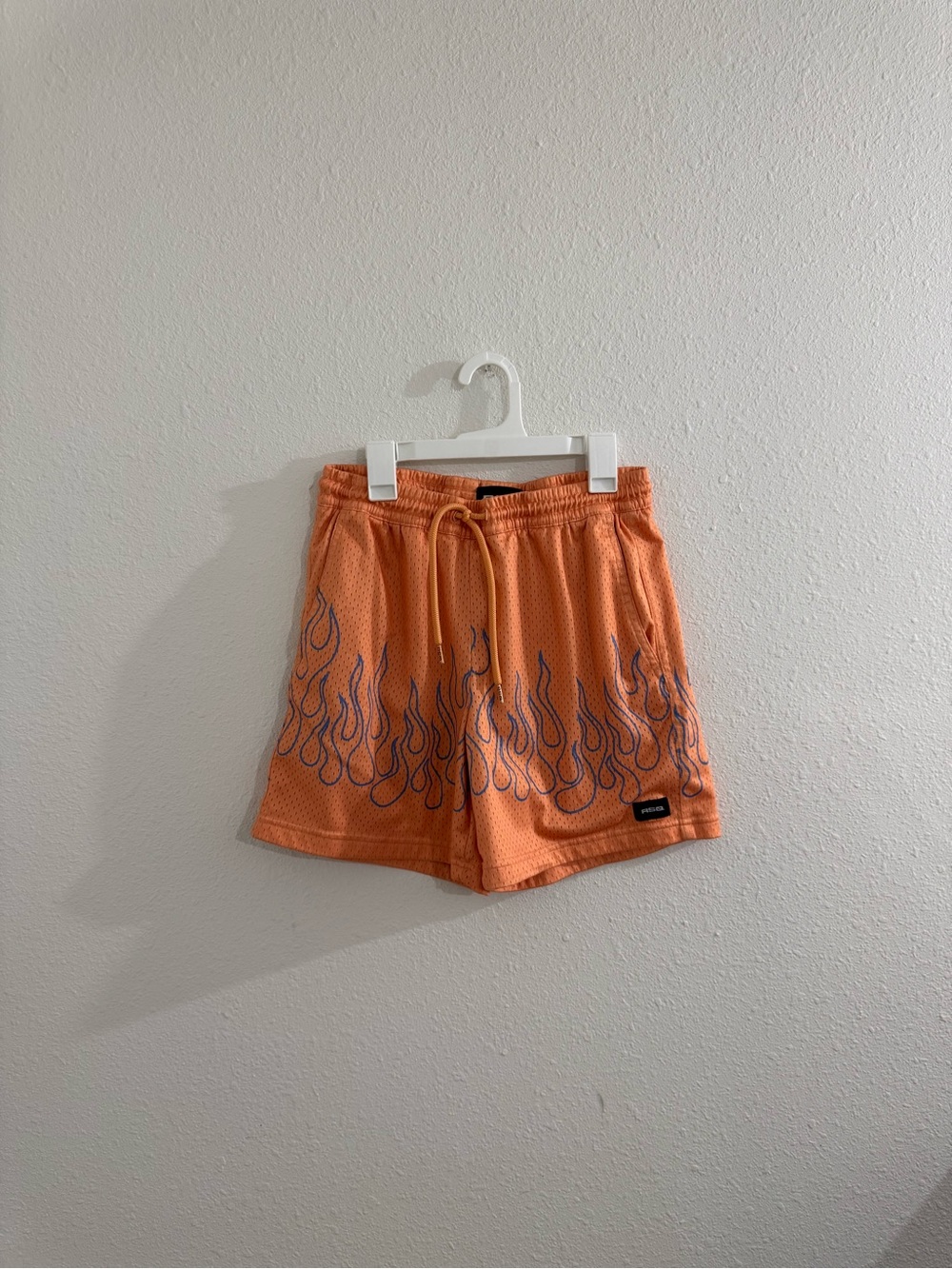 Orange RSQ fire flame shorts